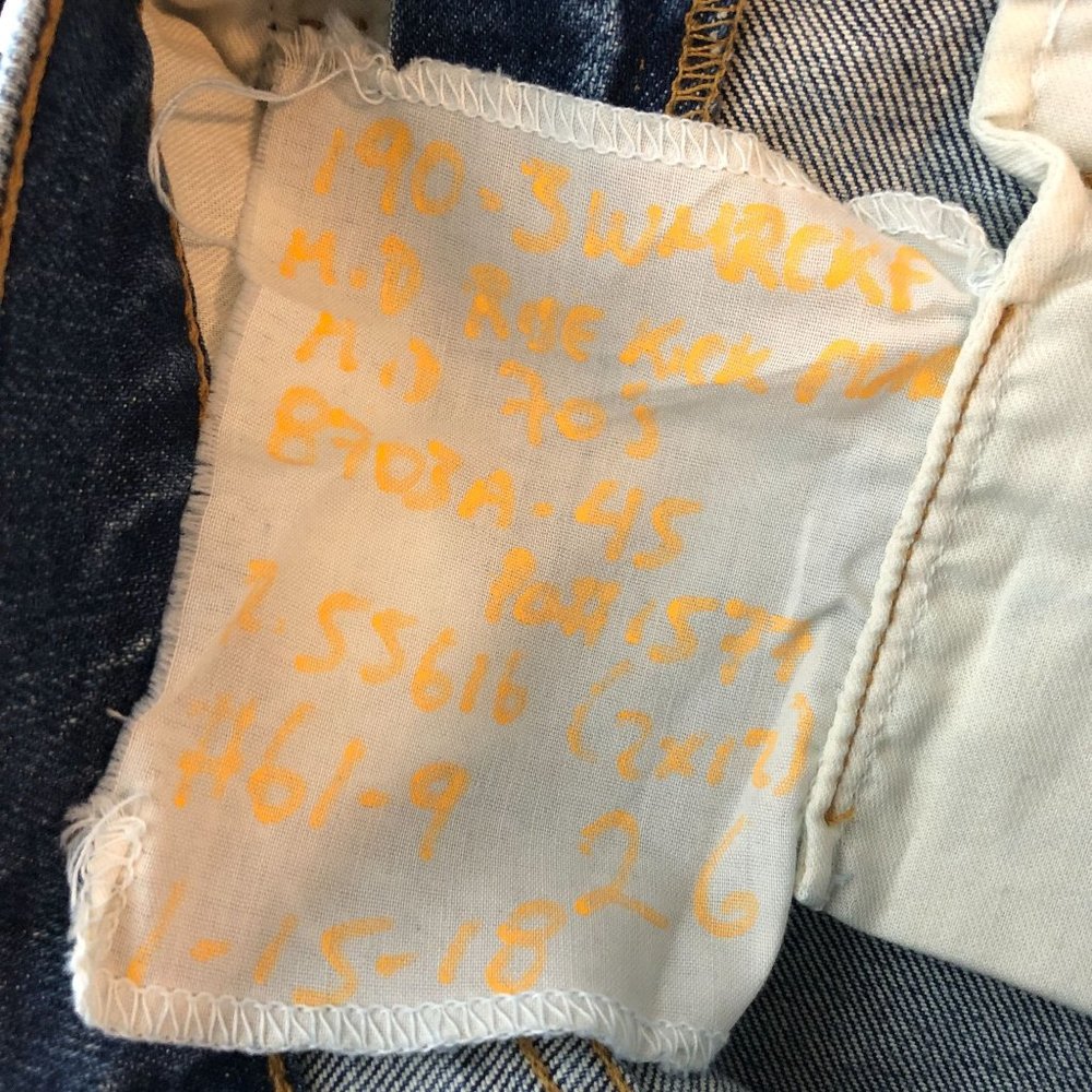 Re/Done Womens Jeans Mid Rise Kick Flare Mid 70s Wash Zip Fly 26 - Picture 7 of 7
